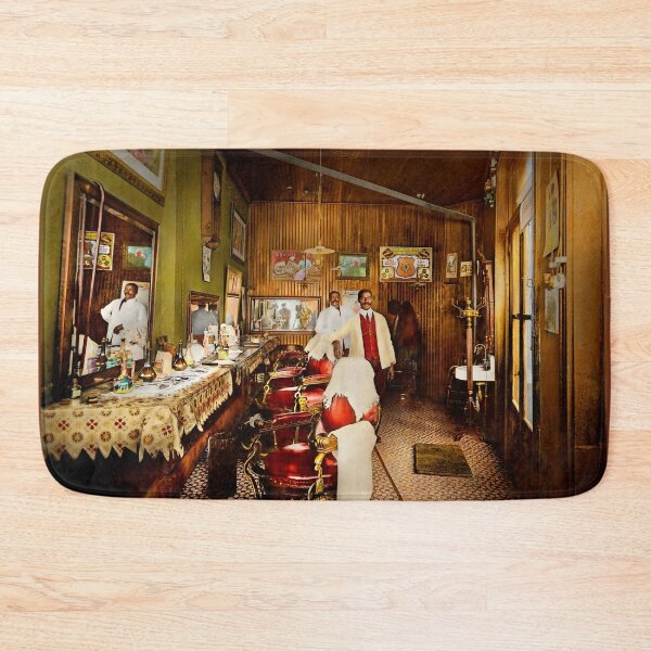 Item preview, Barber - Two gents in their barbershop 1900 designed and sold by Mike Savad Photography.