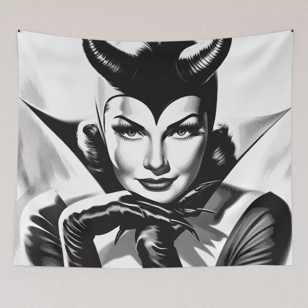 Item preview, Vintage Devil Woman designed and sold by PulpVintage.