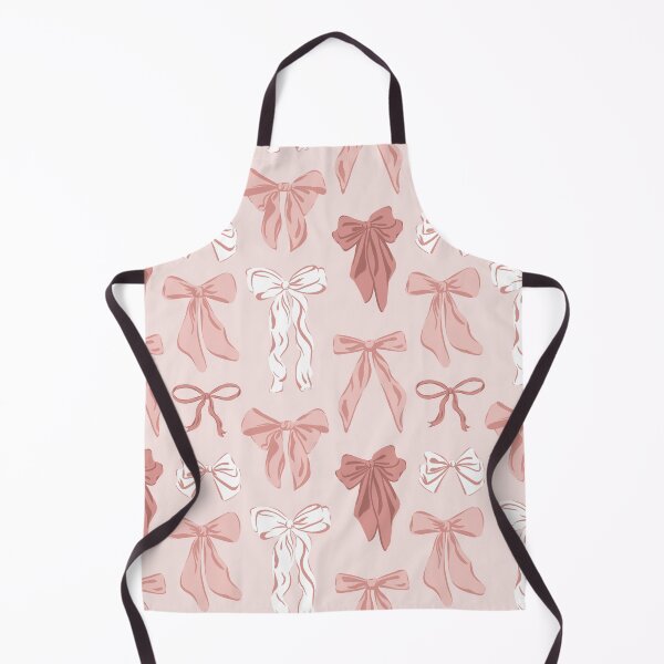 Item preview, Coquette feminine demure pink & white bows on preppy light pink designed and sold by sheena lange.