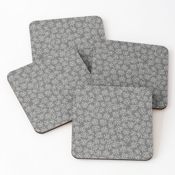 Item preview, Florette Daisy Floral Pattern - Slate + Fog designed and sold by Irene Estelle.