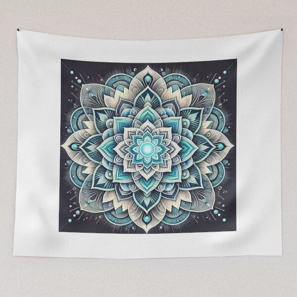 Item preview, Throat Chakra Activation Mandala - Empower Your Voice and Truth designed and sold by Te-Ane.