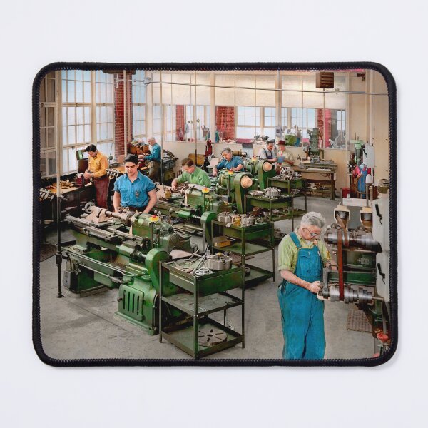 Item preview, Machinist - The machine shop of the Hercules Powder Company 1945 designed and sold by Mike Savad Photography.