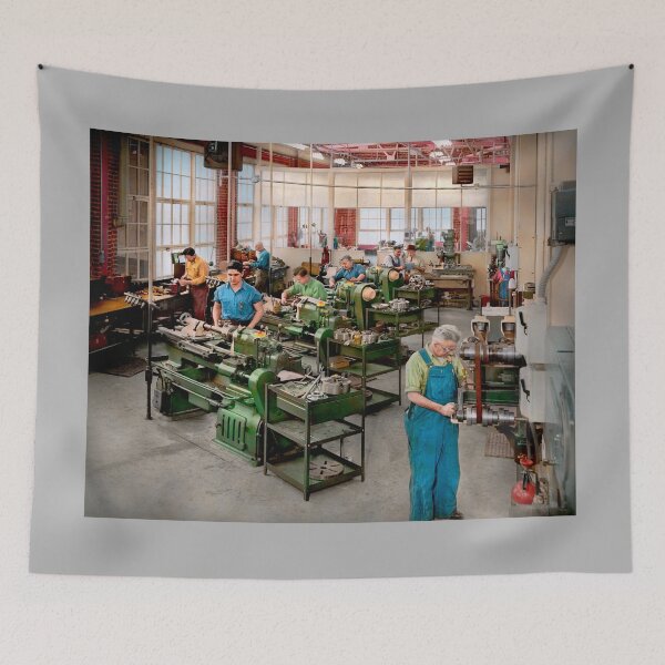 Item preview, Machinist - The machine shop of the Hercules Powder Company 1945 designed and sold by Mike Savad Photography.