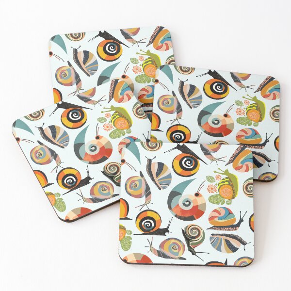 Item preview, Mid Century Snail Pattern - Colorful & Artistic designed and sold by TuncGK.
