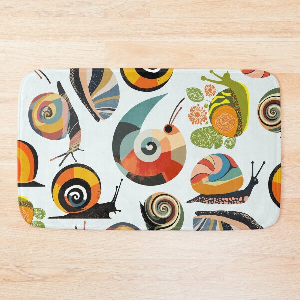 Item preview, Mid Century Snail Pattern - Colorful & Artistic designed and sold by TuncGK.