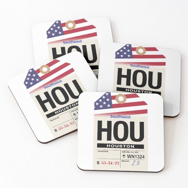 Item preview, Houston Hobby (HOU) Texas Airline Luggage Tag designed and sold by travelwitheric.