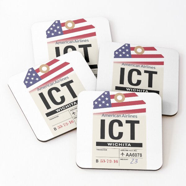 Item preview, Wichita (ICT) Kansas Airline Luggage Tag designed and sold by travelwitheric.