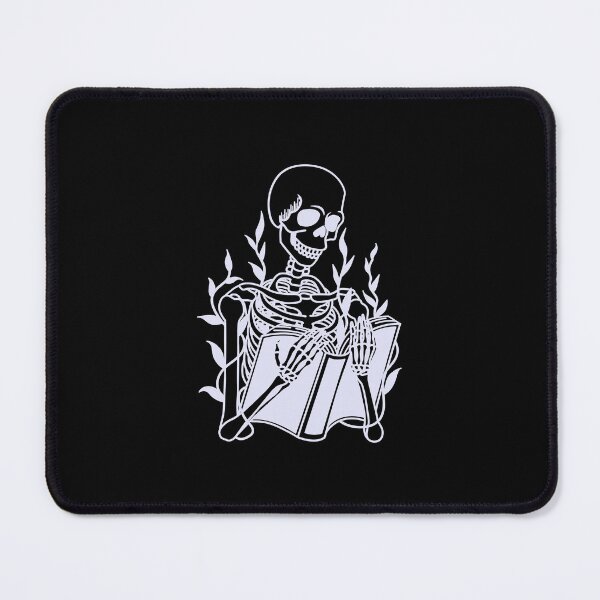Item preview, Skeleton Reading Book with Vines Growing Lavender Blue designed and sold by Ninjakandy.