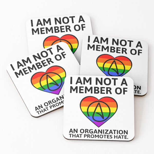 Item preview, LGBTQ ally atheist  designed and sold by Rachel the Artist .