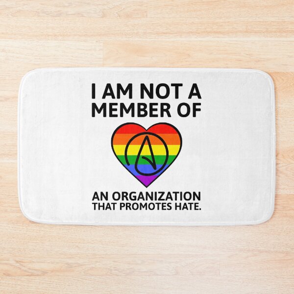 Item preview, LGBTQ ally atheist  designed and sold by Rachel the Artist .