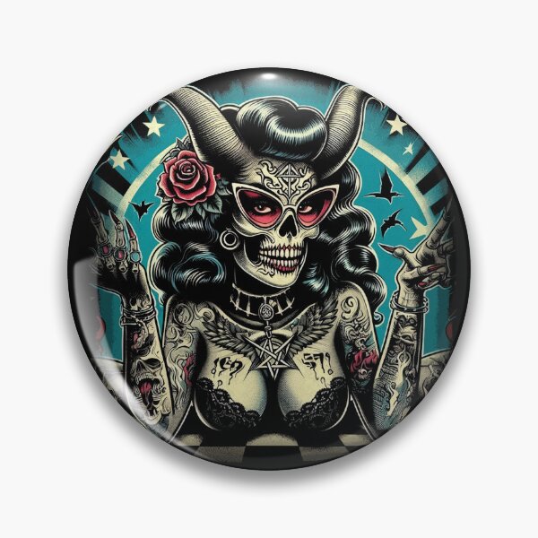 Item preview, Creepy Demon Woman designed and sold by PulpVintage.
