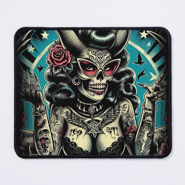 Item preview, Creepy Demon Woman designed and sold by PulpVintage.