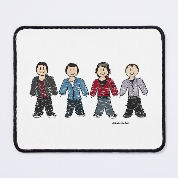 Item preview, Four Lifelong Friends Stick Figures designed and sold by RoserinArt.