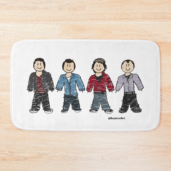 Item preview, Four Lifelong Friends Stick Figures designed and sold by RoserinArt.
