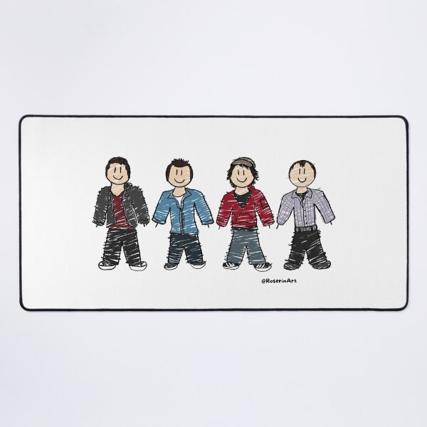 Item preview, Four Lifelong Friends Stick Figures designed and sold by RoserinArt.