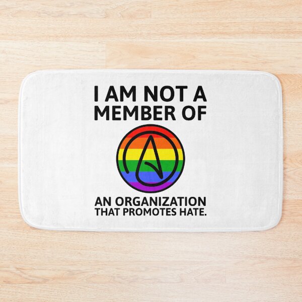 Item preview, LGBTQ ally atheist  designed and sold by Rachel the Artist .