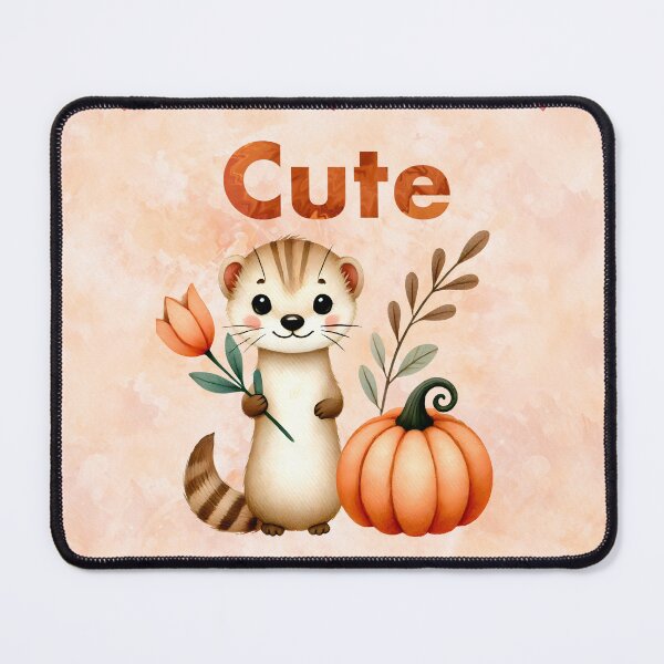 Item preview, Autumn Cutie - Adorable Animal with Pumpkin Design designed and sold by Fantacaroo Designs.