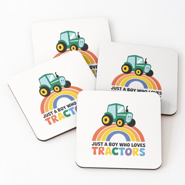 Artikelvorschau, Kids Farm Lifestyle Nur ein Junge, der Traktoren liebt Regenbogen - Weiß entworfen und verkauft von IT-Express.