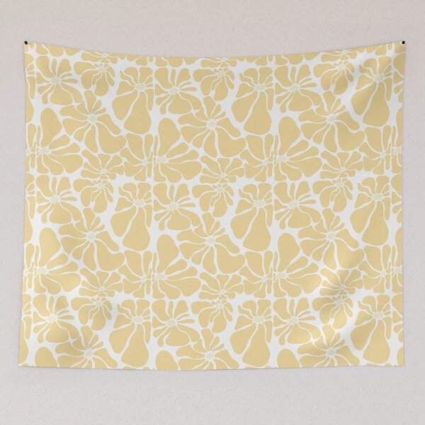Item preview, Yellow flowers pattern  designed and sold by LUJI PATTERN ATELIER .