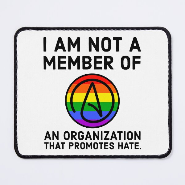 Item preview, LGBTQ ally atheist  designed and sold by Rachel the Artist .