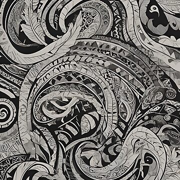 Artwork thumbnail, Tribal Ink Patterns by aun234060