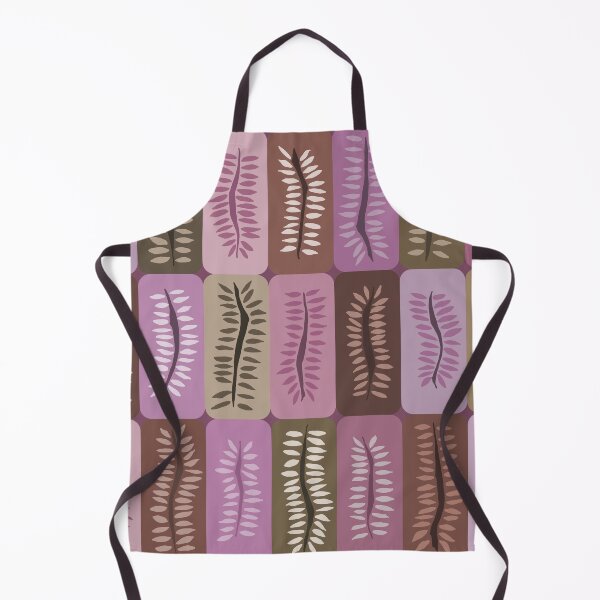 Item preview, Hand Drawn Dancing Ferns Pattern in Dusty Lavender and Taupe designed and sold by schorrnuff.