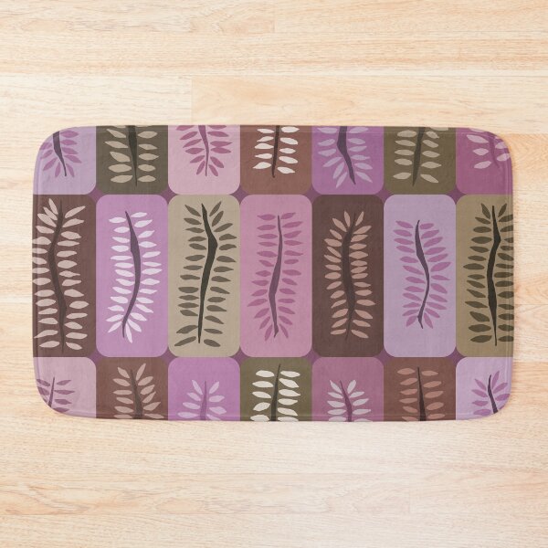 Item preview, Hand Drawn Dancing Ferns Pattern in Dusty Lavender and Taupe designed and sold by schorrnuff.