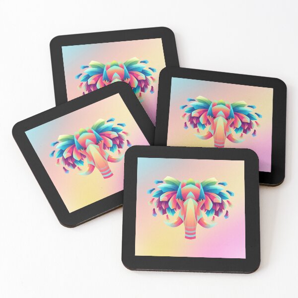 Item preview, ELEPHANT GRAPHIC PASTEL ELEPHANT DESIGN  designed and sold by OnlineTshirtMan.