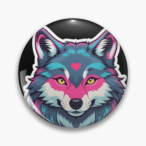 Item preview, Valentine's Wild Love Wolf Heart for Valentines Day designed and sold by wingstar.