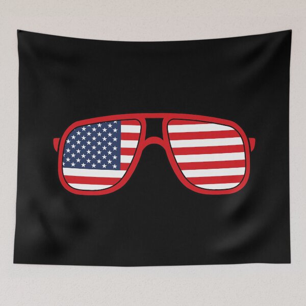 Item preview, American Flag Sunglasses designed and sold by MarshallStickerX.