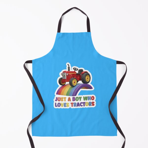 Item preview, Kids Farm Lifestyle Just A Boy Who Loves Tractors Rainbow - Blue designed and sold by IT-Express.