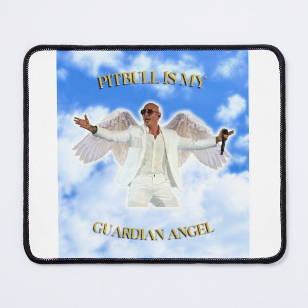 Item preview, Pitbull is my Guardian Angel designed and sold by SixSantaShop.