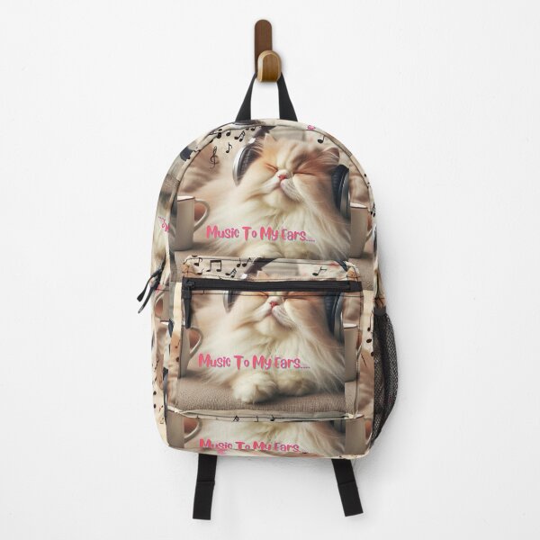Item preview, Music To My Ears Furry Friend Loving Music AI Generated designed and sold by BrightrDayMusicArt.