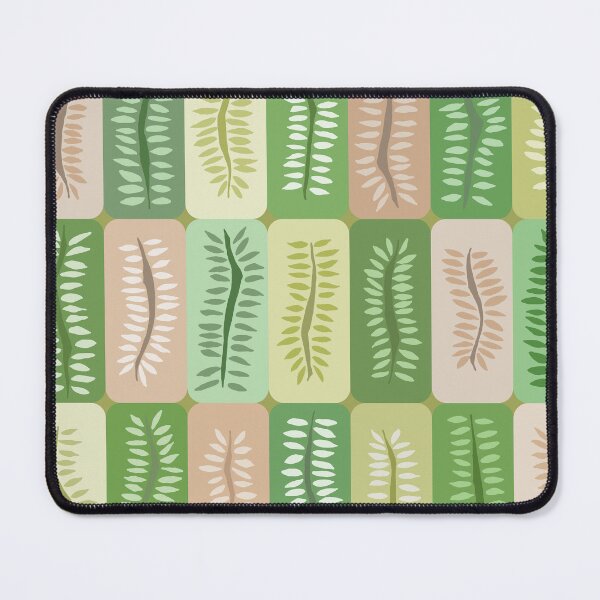 Item preview, Hand Drawn Dancing Ferns in Muted Earth Tones Pattern designed and sold by schorrnuff.