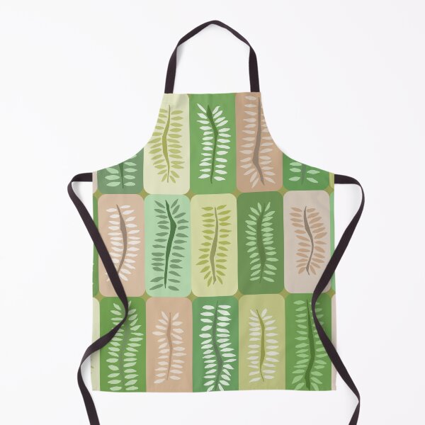 Item preview, Hand Drawn Dancing Ferns in Muted Earth Tones Pattern designed and sold by schorrnuff.