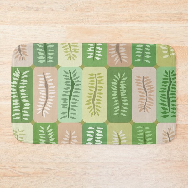 Item preview, Hand Drawn Dancing Ferns in Muted Earth Tones Pattern designed and sold by schorrnuff.