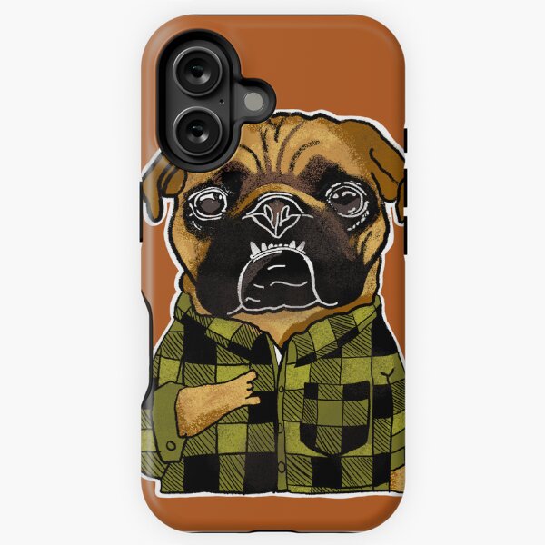 Vista previa del artículo con la obra «Ruckus el perro pug », diseñado y vendido por CrookedbyMS.