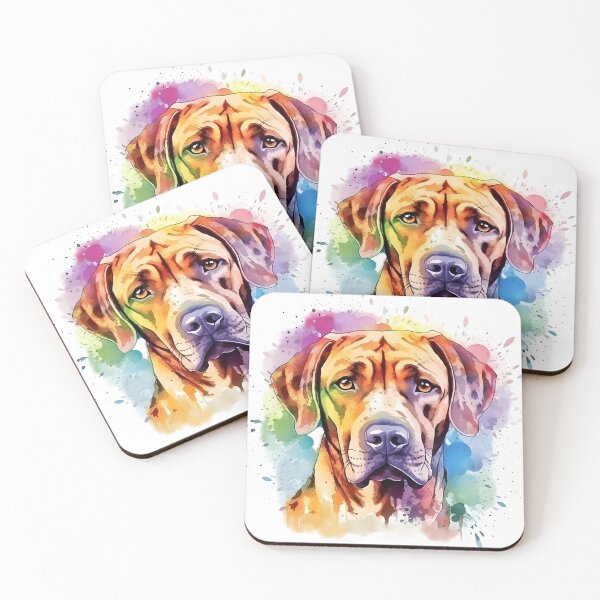 Item preview, Rhodesian Ridgeback | Colorful Watercolor Design #4 designed and sold by MatsurexDesigns.