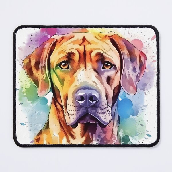 Item preview, Rhodesian Ridgeback | Colorful Watercolor Design #4 designed and sold by MatsurexDesigns.