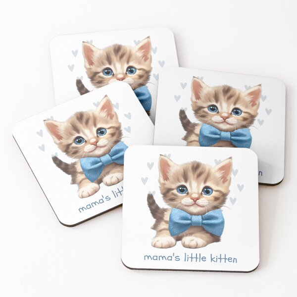 Item preview, Mama's little kitten blue designed and sold by Letícia Matos.