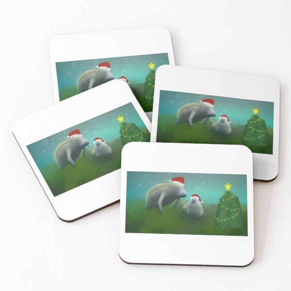 Item preview, A Manatee Christmas designed and sold by vandixonc.