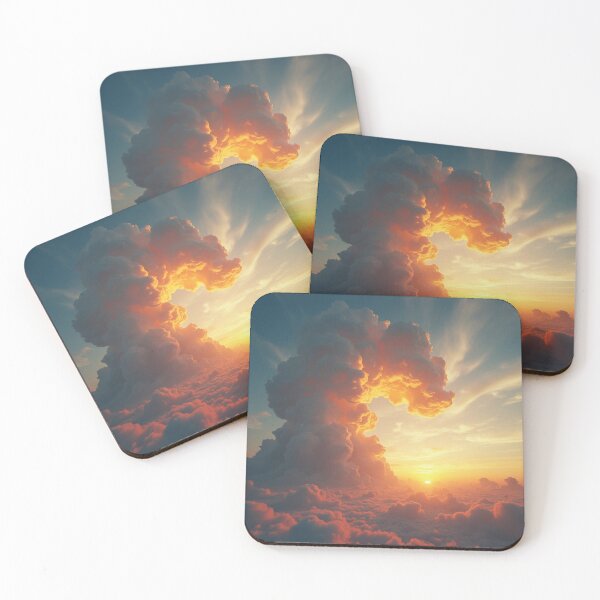 Item preview, Cloud burst at sunset designed and sold by Rompecabezas.