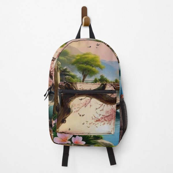Item preview, Pink tree and a bridge, ideal setting. designed and sold by MarilynBaldey7.