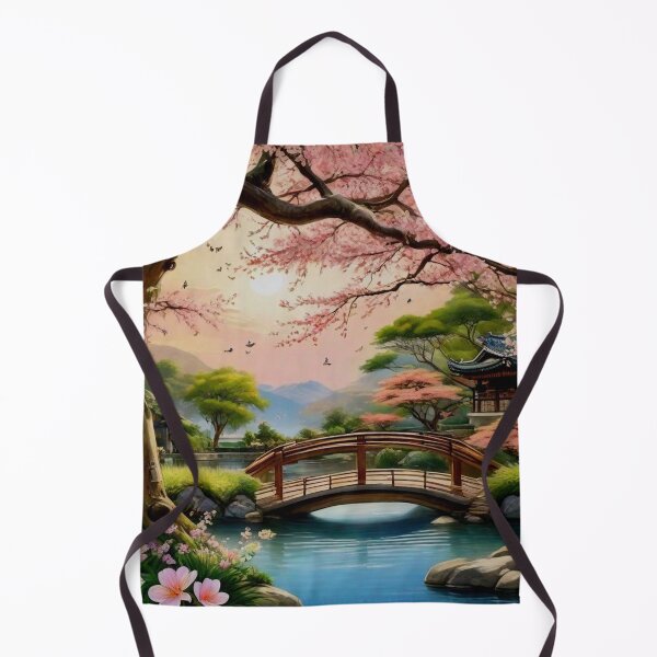 Item preview, Pink tree and a bridge, ideal setting. designed and sold by MarilynBaldey7.