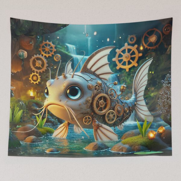 Item preview, Steampunk Electric Catfish designed and sold by Sillytoe.