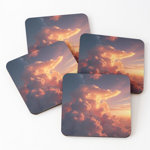 Item preview, Cloud burst at sunset designed and sold by Rompecabezas.