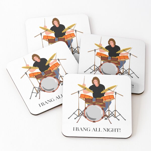 Item preview, Drummers bang all night.  designed and sold by NicMacTees.