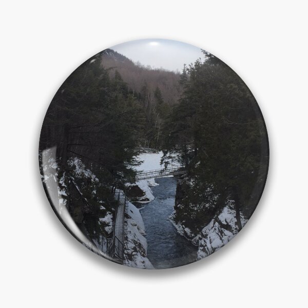 Item preview, Snowy Gorge Path Alongside Rushing Stream designed and sold by marinab56.