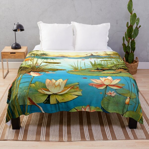Item preview, Lotus and reeds on still waters. designed and sold by MarilynBaldey7.