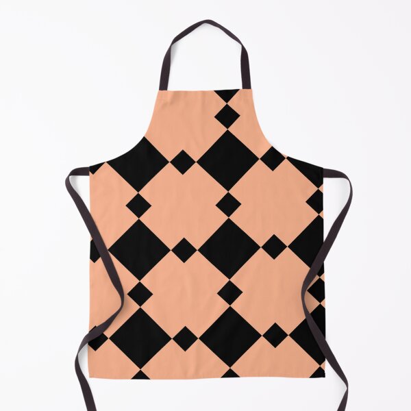 Item preview, Simple Diamond Pattern Black and Light Orange designed and sold by Jessica Erin.